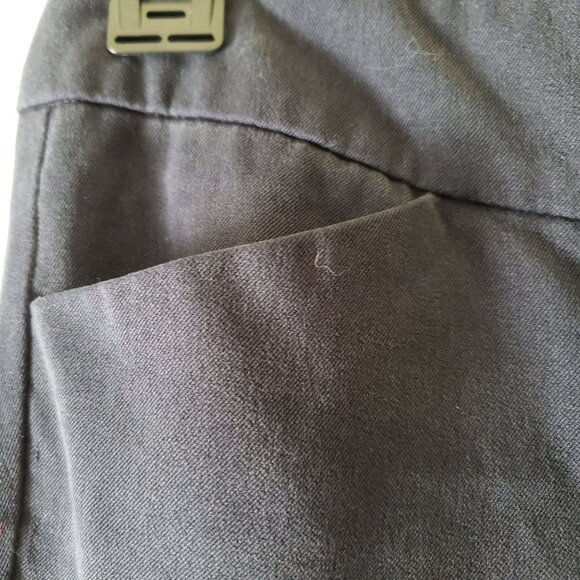 Cynthia Rowley Womens Navy Blue Pants 2 Cotton Stretch Slim Fit Side Pockets - Picture 3 of 10